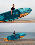 SUPLİMANI Supboard Paddle Board Şişme Sörf Tahtası Tam Set Sup Board Aruba Blue 350x89x15