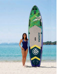 SUPLİMANI Supboard Paddle Board Şişme Sörf Tahtası Tam Set Sup Board Aurora Green 350x86x15