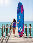 SUPLİMANI Supboard Paddle Board Şişme Sörf Tahtası Tam Set Sup Board Dazzling Blue 350x89x15