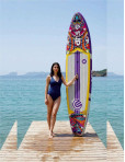 SUPLİMANI Supboard Paddle Board Şişme Sörf Tahtası Tam Set Sup Board  Mojito Purple 350x81x15
