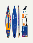 SUPLİMANI Supboard Paddle Board Şişme Sörf Tahtası Tam Set Sup Board Encounter Rainbow 380x71x15