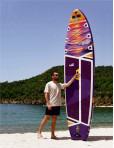 SUPLİMANI Supboard Paddle Board Şişme Sörf Tahtası Tam Set Sup Board Ultra Violet 350x89x15