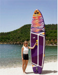 SUPLİMANI Supboard Paddle Board Şişme Sörf Tahtası Tam Set Sup Board Ultra Violet 350x89x15